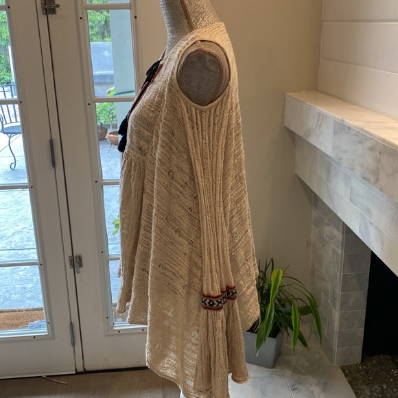 Free People For The Love Of Flowers Cold Shoulder Mini Dress Size Small - Picture 7 of 11